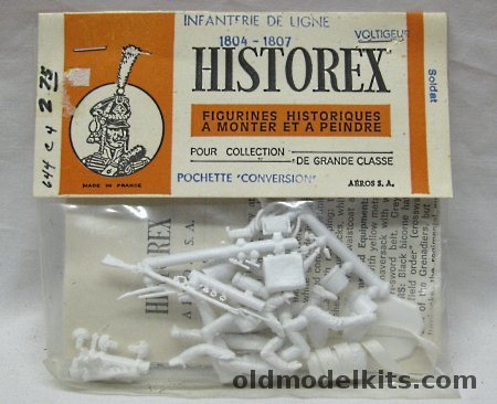 Historex 1/32 Historical Figures - Soldiers Infantrie De Linge 1804-1807 Pochette, 644C-4 plastic model kit